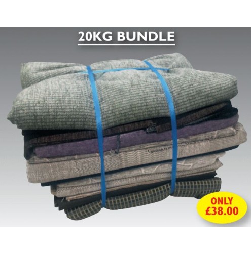 Remnant Upholstery Fabric 20kg Bundle