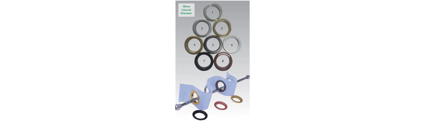 Plastic Clip-In Eyelets & Tape