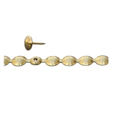 100 1/3 Brass Matching Nails Pack 100