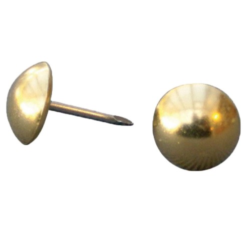 Nails High Dome '1660' Polished Brass Pack 100