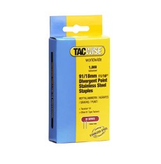 91 Series S/Steel Staples - 18mm Pk 1,000 (D)