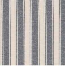 Ticking Fabric Meadno Med Stripe Navy Per Met