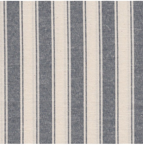Ticking Fabric Meadno Med Stripe Navy Per Met