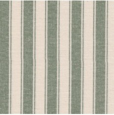 Ticking Fabric Meadno Med Stripe Green Per Met