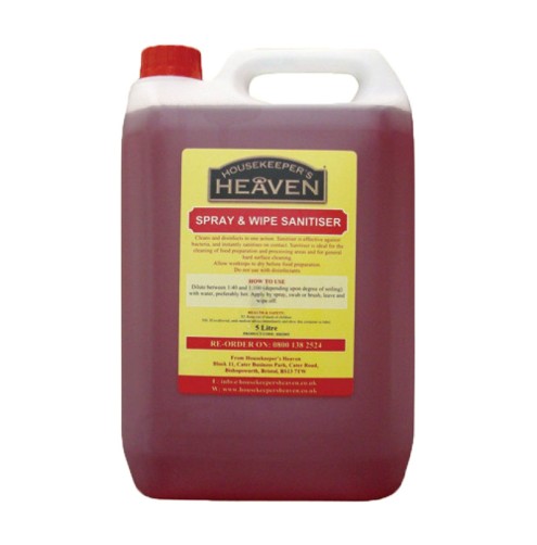 Spray & Wipe Sanitiser 5lt