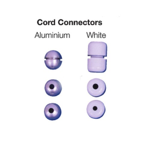 Roman Blind Cord Connectors Aluminium Each (Disc)