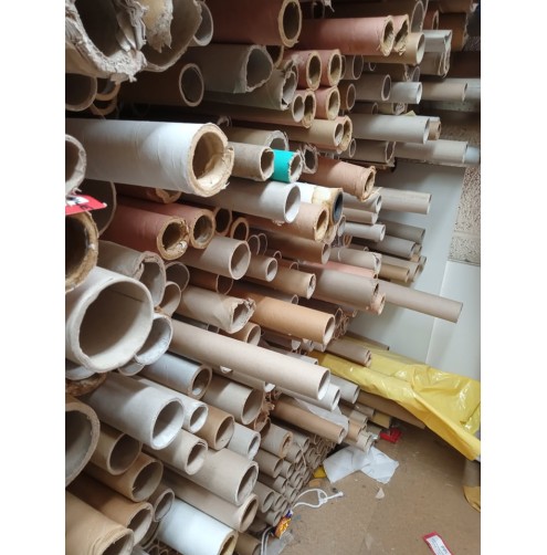  Assortment of 10 empty cardboard tubes