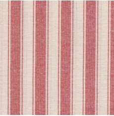 Ticking Fabric Meadno Med Stripe Red Per Met