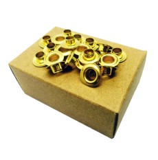 Brass Grommets/Eyelets 1/4ins 144 No G1-0   (Disc)
