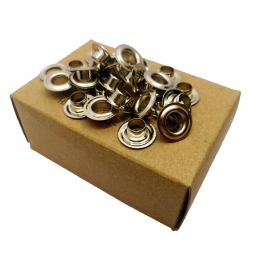 Nickel Grommets/Eyelets 9/32ins 144 No N1-1   (Disc)