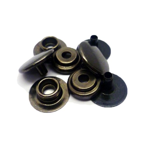Size 24 Copper Black on Brass Snap Fasteners 4x100