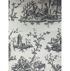 Toile De Jour - Black/White - Per metre (DISC)