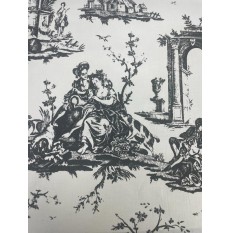 Toile De Jour - Black/Cream - Per metre (DISC)
