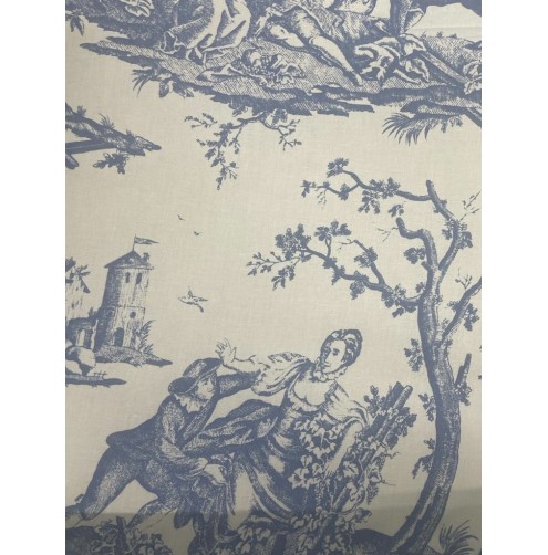 Toile De Jour - Light Blue/White - Per metre (DISC)